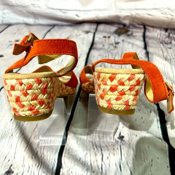 Land's End 2" Espadrille Sandal - Coral and Cream - size 7.5 - Picture 11 of 13